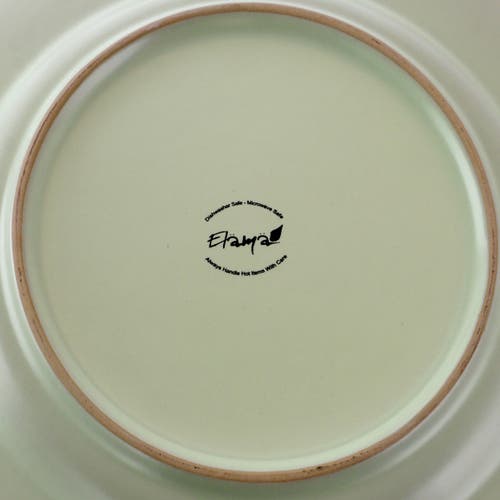 Elama Retro Bloom 16 Piece Luxurious Stoneware Dinnerware With Complete Setting For 4 In Green