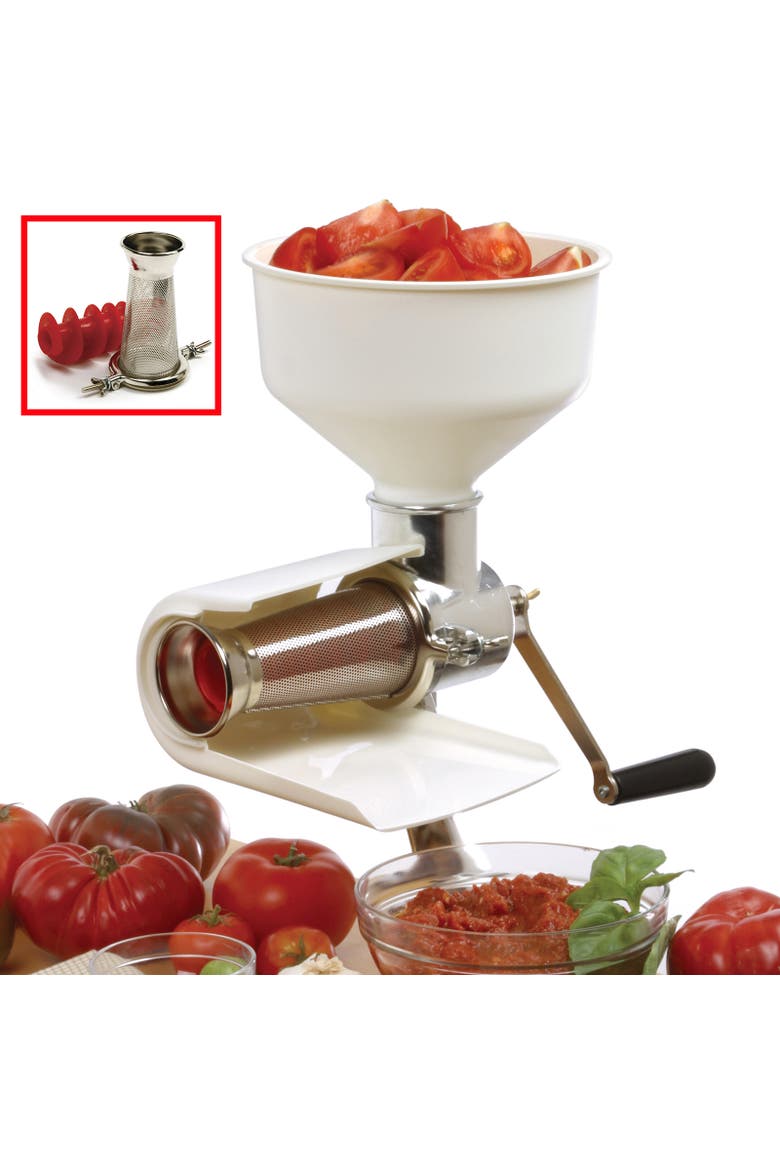 3 Quart The Original Sauce Master Food Strainer for Vegetables, Fruits, and Puree, Alternate, color, White