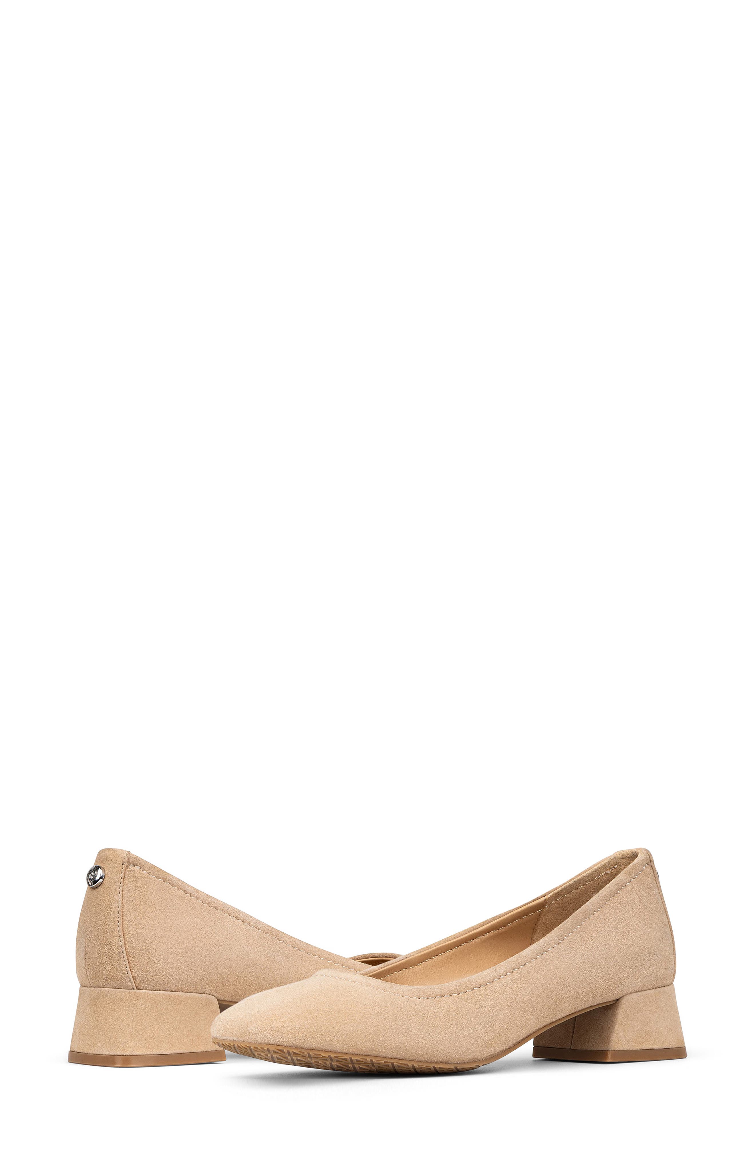 Donald Pliner Rya Square Toe Pump, Alternate, color, Camel Suede