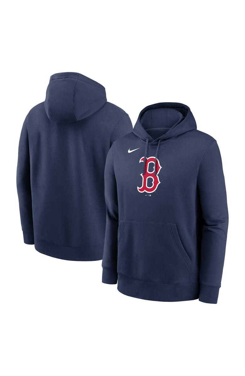 Nike Men's Nike Navy Boston Red Sox Logo Club Fleece Pullover Hoodie, Main, color, 