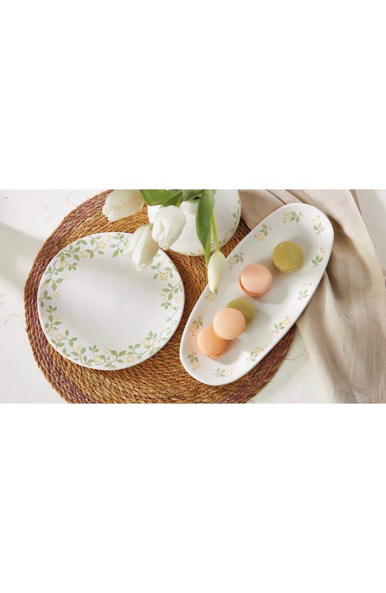 tag Cozy Cocoon Multi Stoneware Oval Platter 11.65 x 5 x 1 in, Alternate, color, White