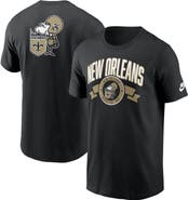 Nike Men's Nike Black New Orleans Saints Rewind Front and Back Hit Essential T-Shirt