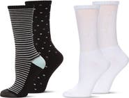 MeMoi Assorted 4-Pack Diabetic Crew Socks