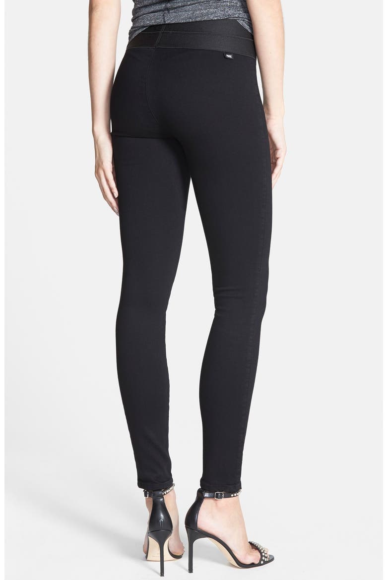 Denim 'Transcend - Noelle' Stretch Denim Leggings, Alternate, color, BLACK SHADOW