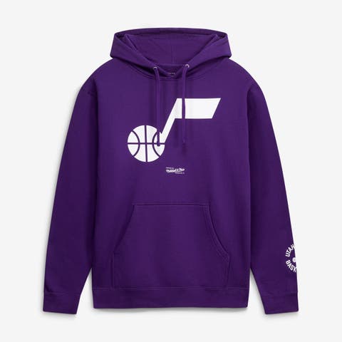 Men's Mitchell & Ness Purple Utah Jazz Fleece Hoodie