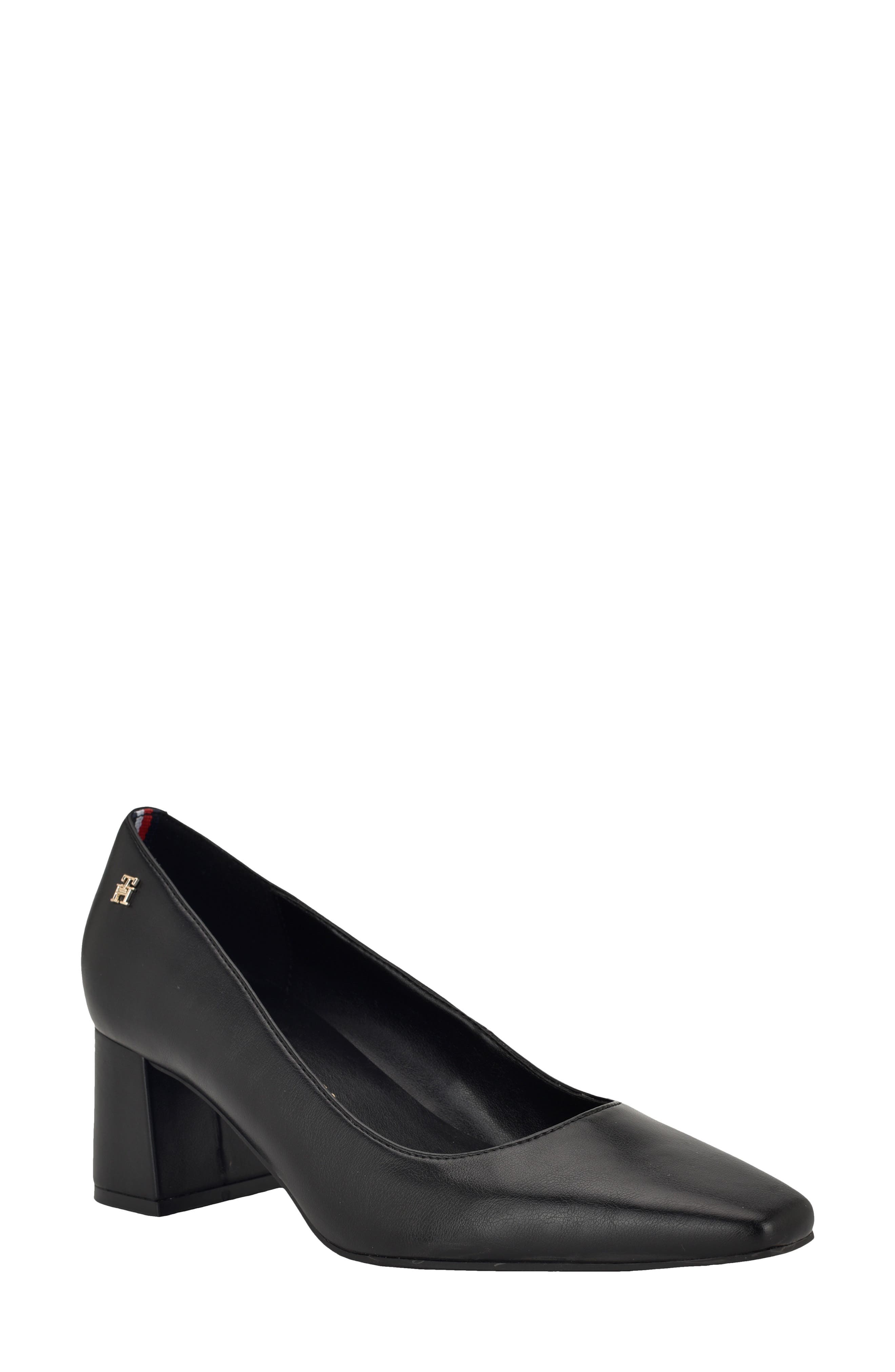 Tommy Hilfiger Opheili Block Heel Pump, Main, color, Black