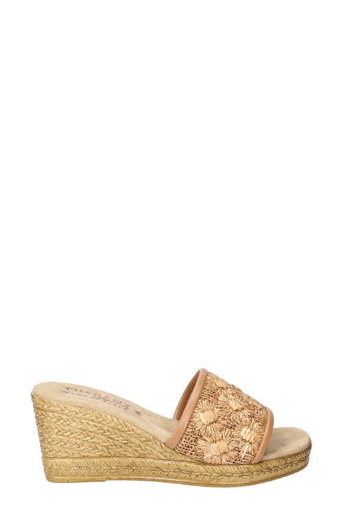 EASY STREET EASY STREET RICCI ESPADRILLE PLATFORM WEDGE SLIDE SANDAL 