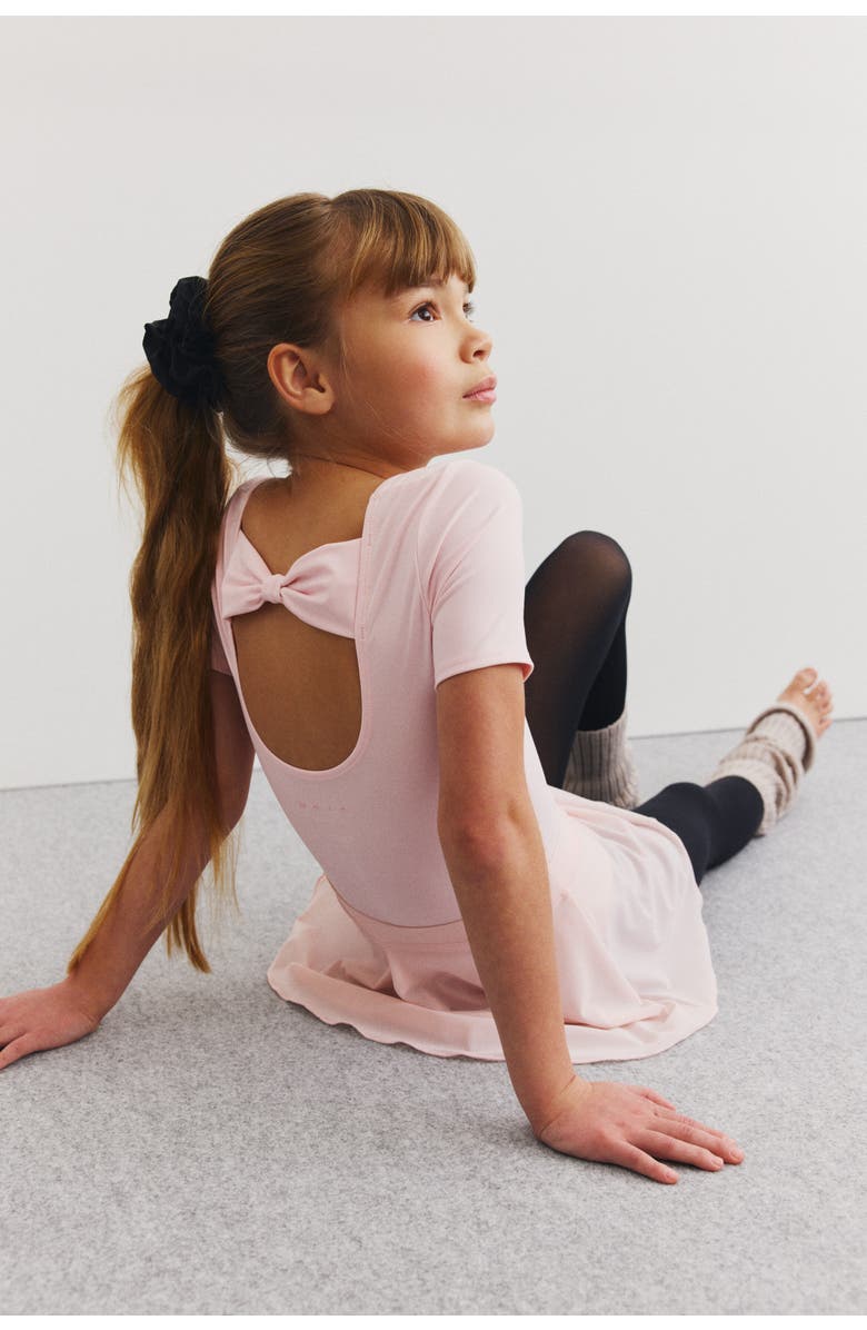 H&M 2-piece Leotard And Skirt Set With Drymove, Alternate, color, Light Pink
