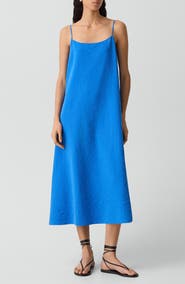 Theory Easy Volume Silk Blend Dress
