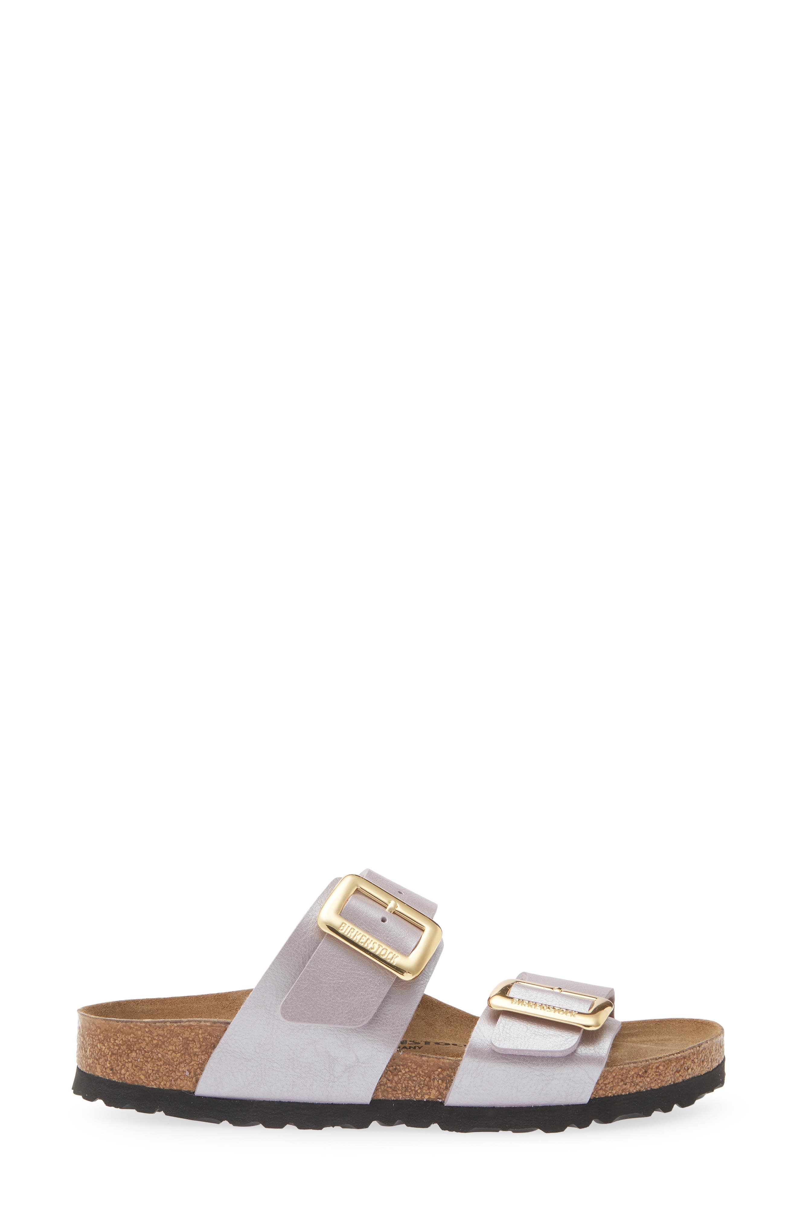 Birkenstock Sydney Luxe Buckle Slide Sandal, Alternate, color, Orchid