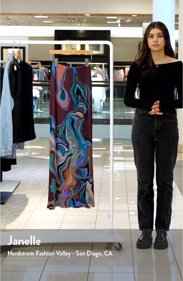 Cara Print Maxi Skirt, sales video thumbnail