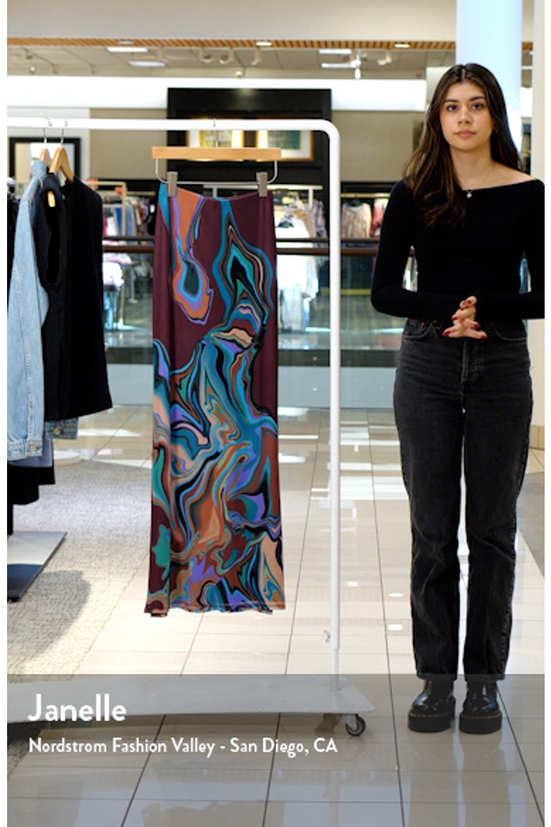 Cara Print Maxi Skirt video