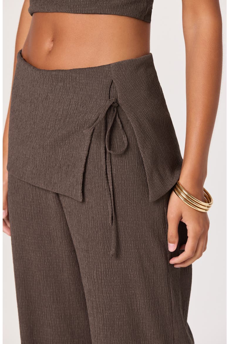 Kyara Tie Waist Straight Leg Pants, Alternate, color, TRUFFLE