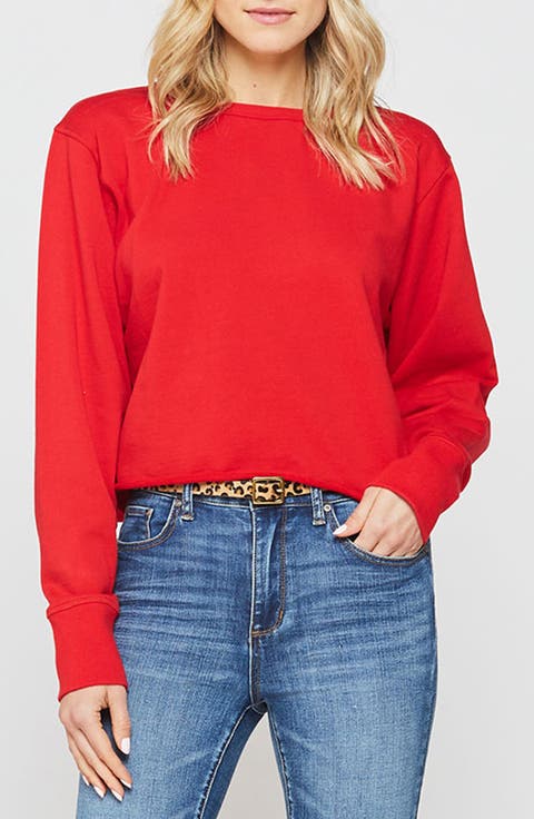Rolene Cotton Crop Sweatshirt