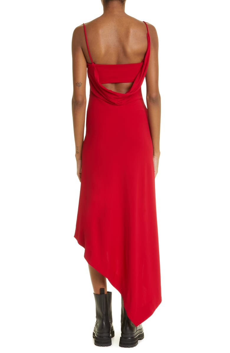 MONSE Asymmetric Gathered Jersey Slipdress, Alternate, color,