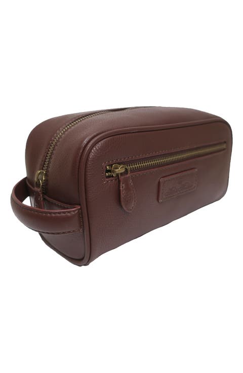 Grained Leather Dopp Kit