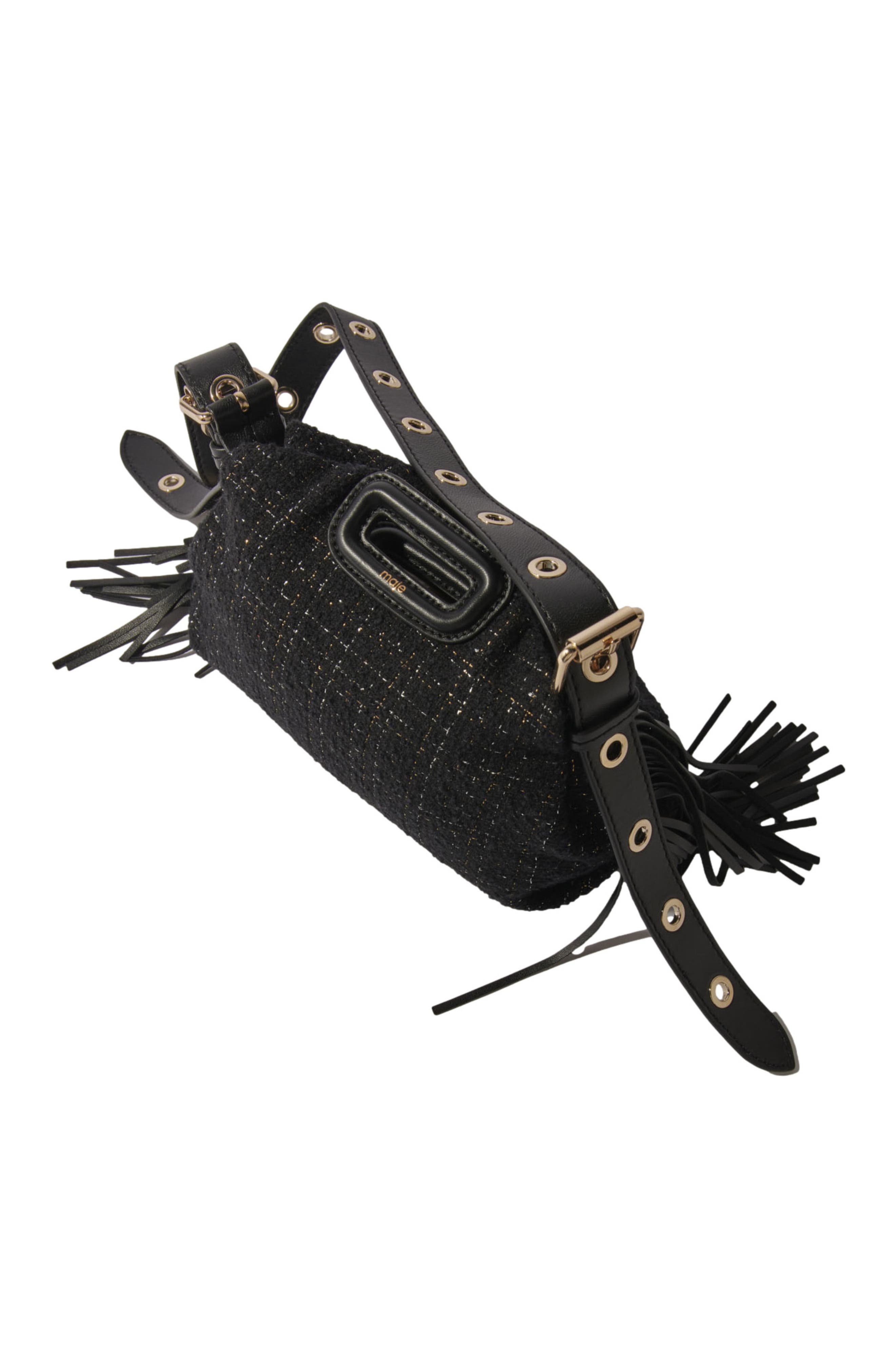 maje Tweed Miss M Mini bag, Alternate, color, 