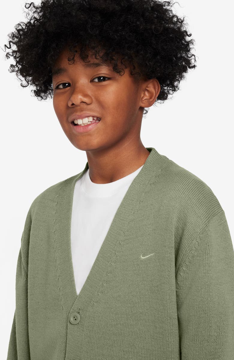 Nike Kids' Sportswear Metro Cardigan, Alternate, color, Oil Green