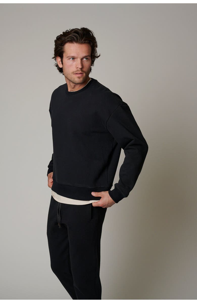 LEISURE LAB Zen Crewneck, Alternate, color, Eclipse