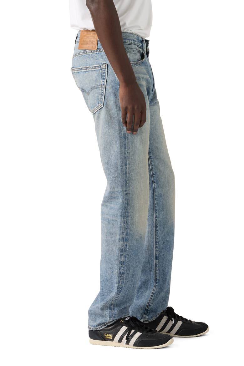 505™ Relaxed Straight Leg Selvedge Jeans, Alternate, color, BACK AT IT DX SELVEDGE