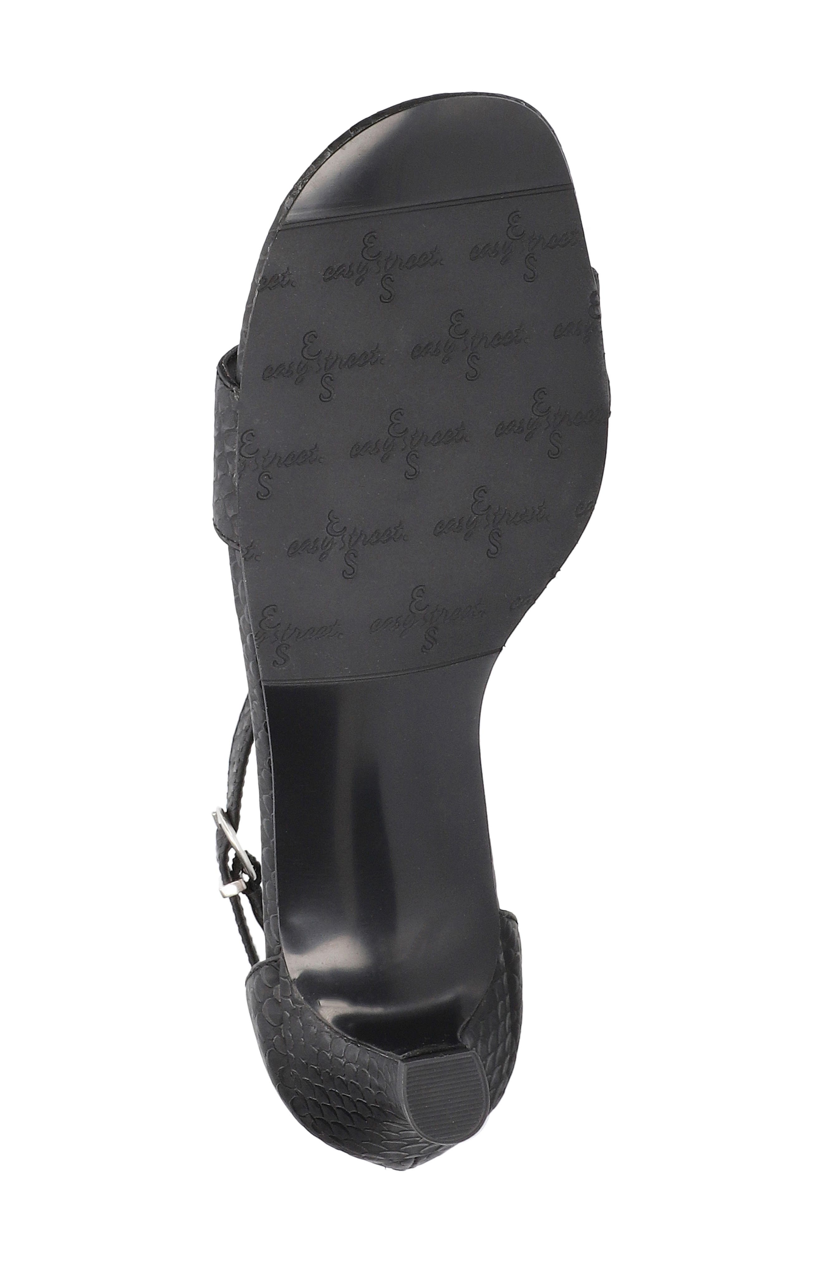 Shalee Ankle Strap Sandal, Alternate, color, BLACK SNAKE