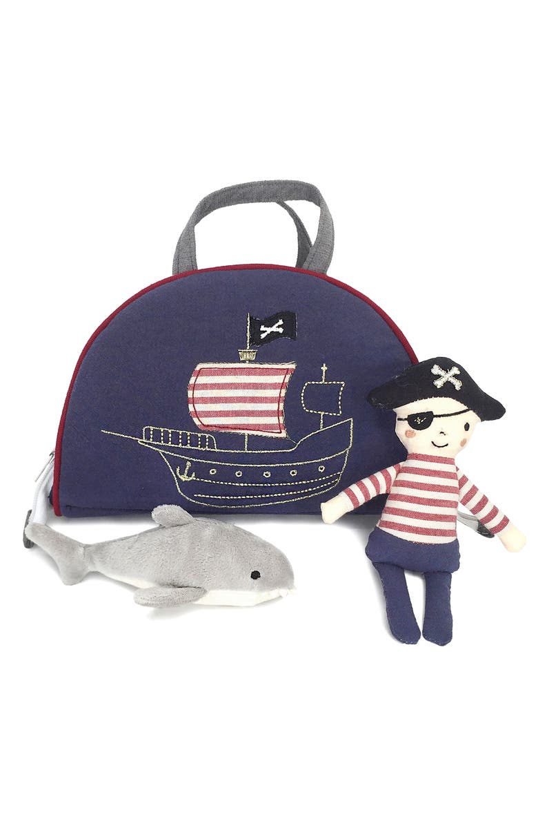 MON AMI Pirate Play Case & Doll Set, Main, color, Blue