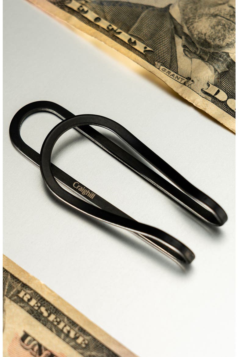 Station Titanium Money Clip, Alternate, color, VAPOR BLACK