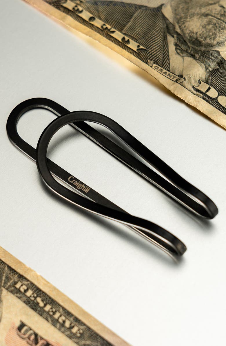 CRAIGHILL Station Titanium Money Clip, Alternate, color, Vapor Black