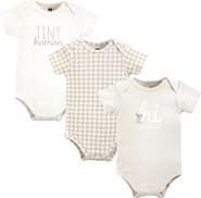 Hudson Baby Soft Cotton Bodysuit Triple Pack