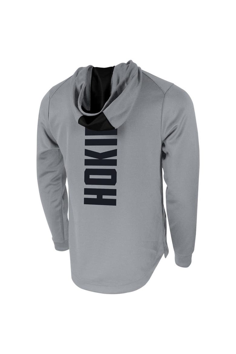 Men's Nike Gray Virginia Tech Hokies 2-Hit Performance Pullover Hoodie, Alternate, color, Gray