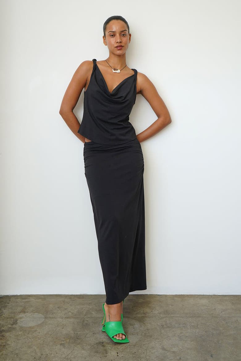 Calvin Skirt, Alternate, color, Black