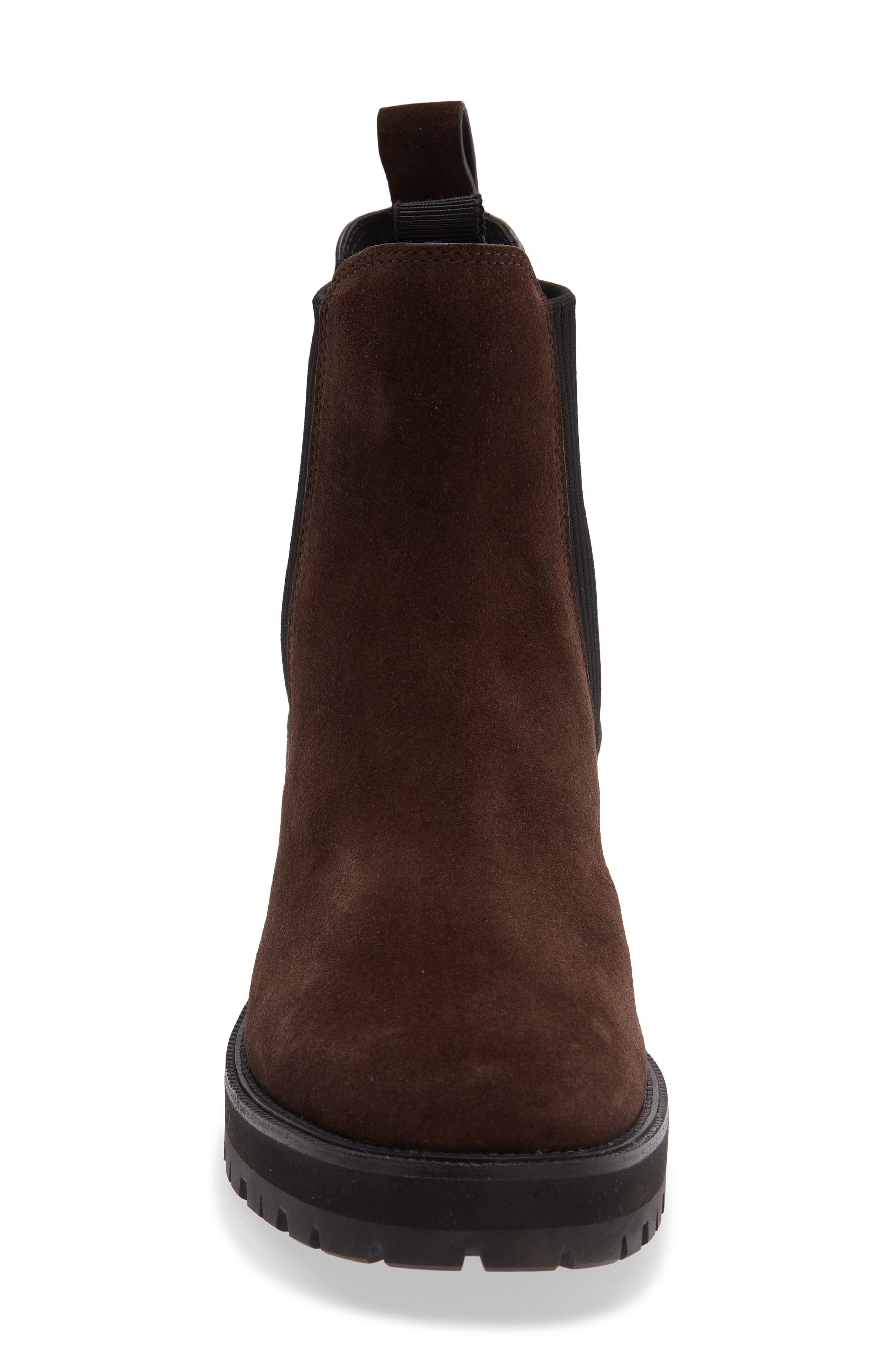 Corey Lug Sole Chelsea Boot, Alternate, color, BROWN SUEDE