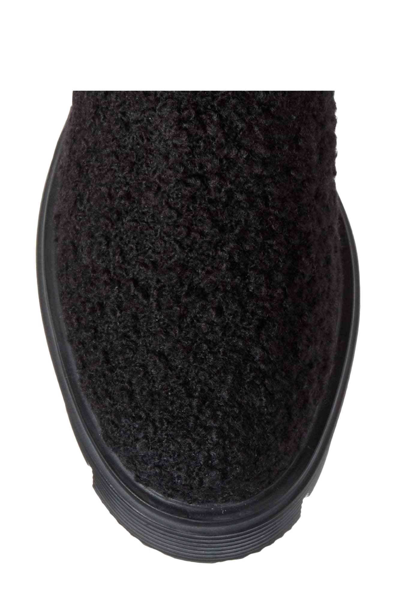 Faux Shearling 50/50 Soho Boot, Alternate, color, BLACK