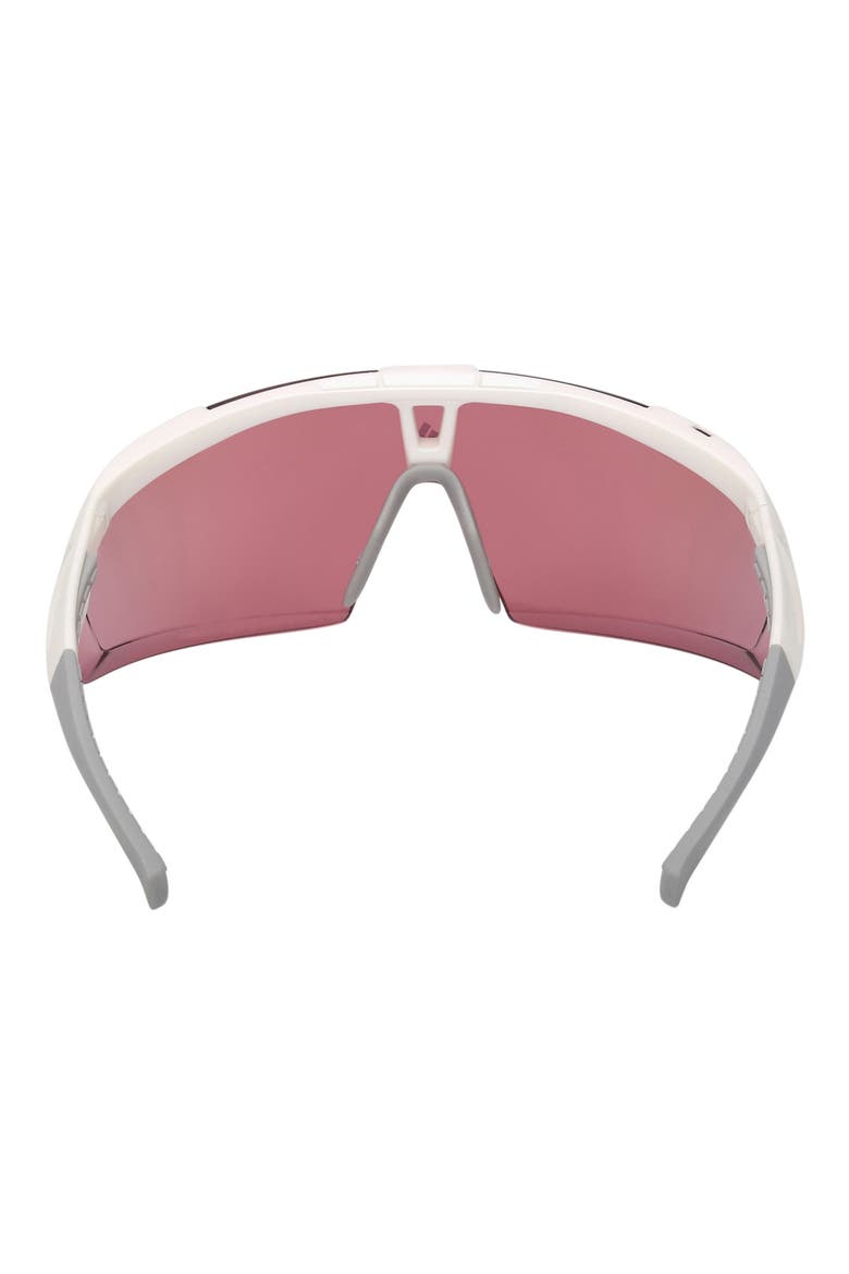 00mm Shield Sunglasses, Alternate, color, WHITE / MIRROR VIOLET