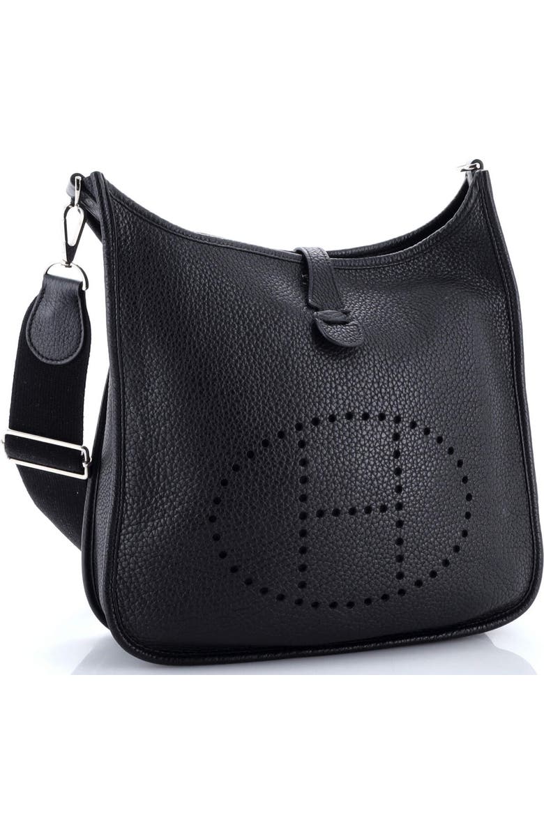 Pre-Owned Hermes Evelyne Bag Gen III Clemence PM, Alternate, color, Noir