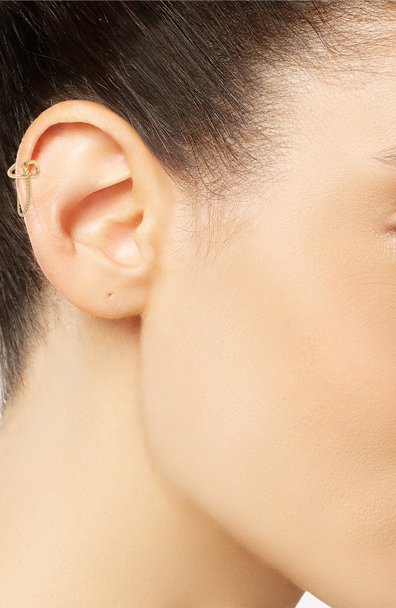 AllSaints Chain Ear Cuffs, Alternate, color, 