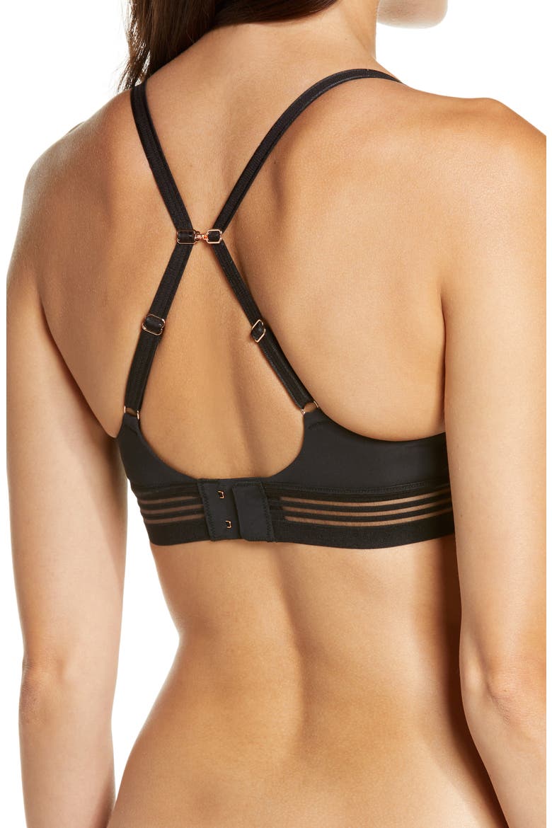 Second Skin Wireless Bra, Alternate, color, BLACK