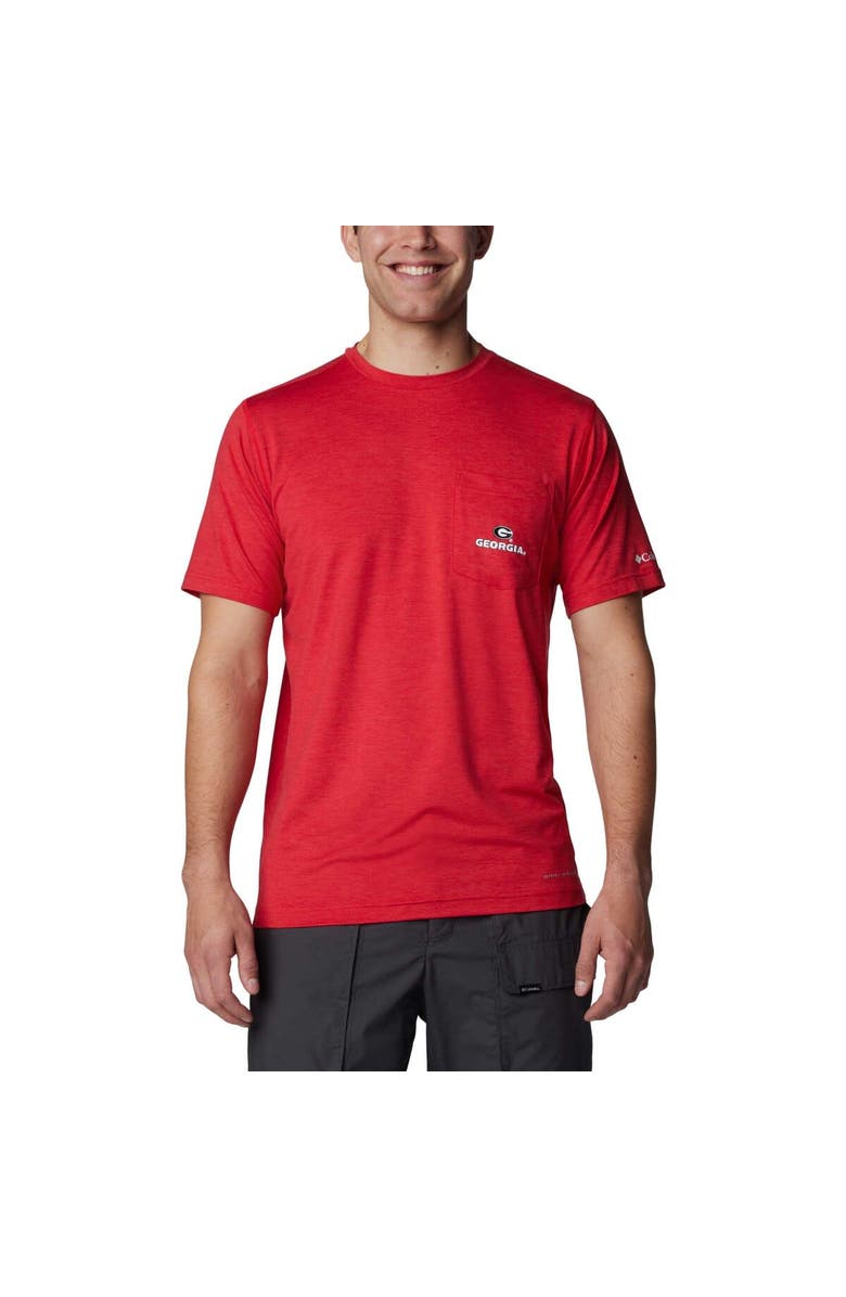 Columbia Men's Columbia Red Georgia Bulldogs Tech Trail Omni-Wick T-Shirt, Main, color, Red