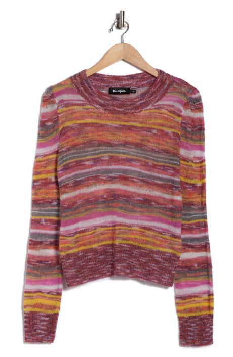 Desigual Stripe Flat Thin Gauge Sweater