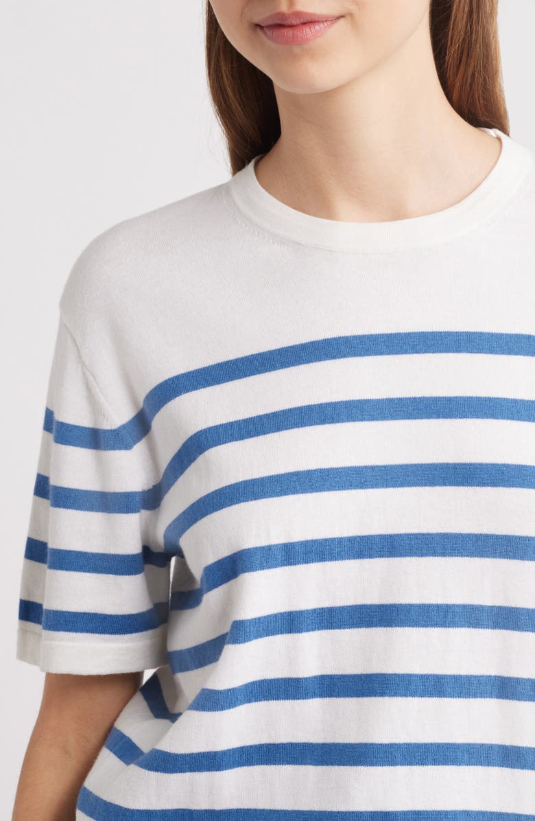 Rails Stripe Cotton & Cashmere T-Shirt, Alternate, color, Sailor Stripe