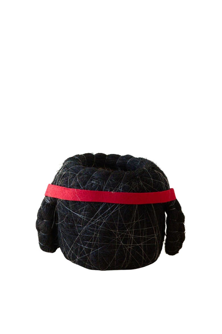 Winter Animal Coco Coir Planters, Alternate, color, Black