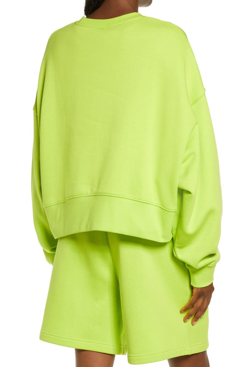 Sportswear Essential Oversize Sweatshirt, Alternate, color, ATOMIC GREEN/ WHITE