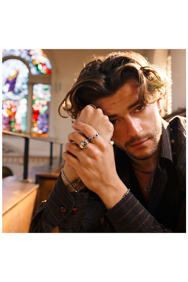 Men's Silver Bond Ring, Alternate, color, SILVER