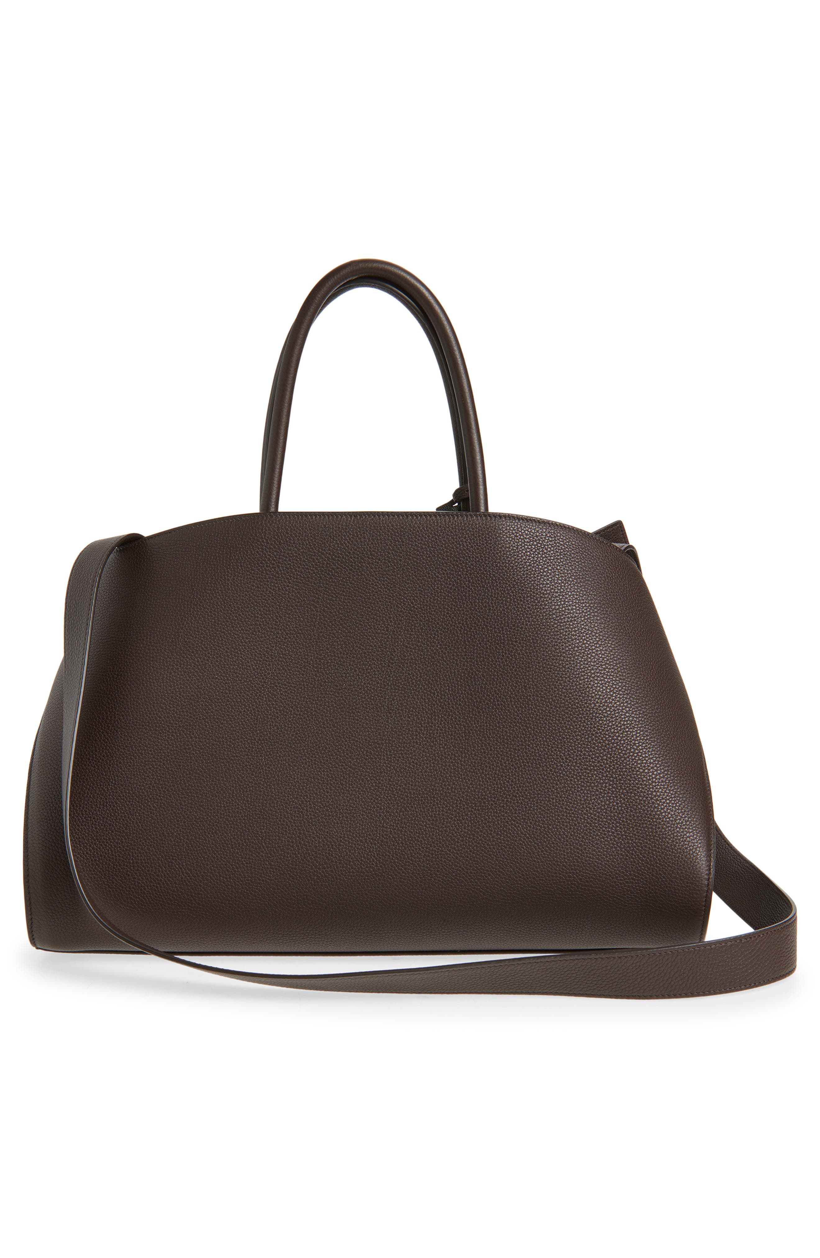 FERRAGAMO Medium Hug Suede Top Handle Bag, Alternate, color, Testa Di M Burnt Ocra