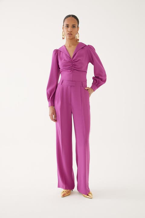 High Waisted Tailored Pants