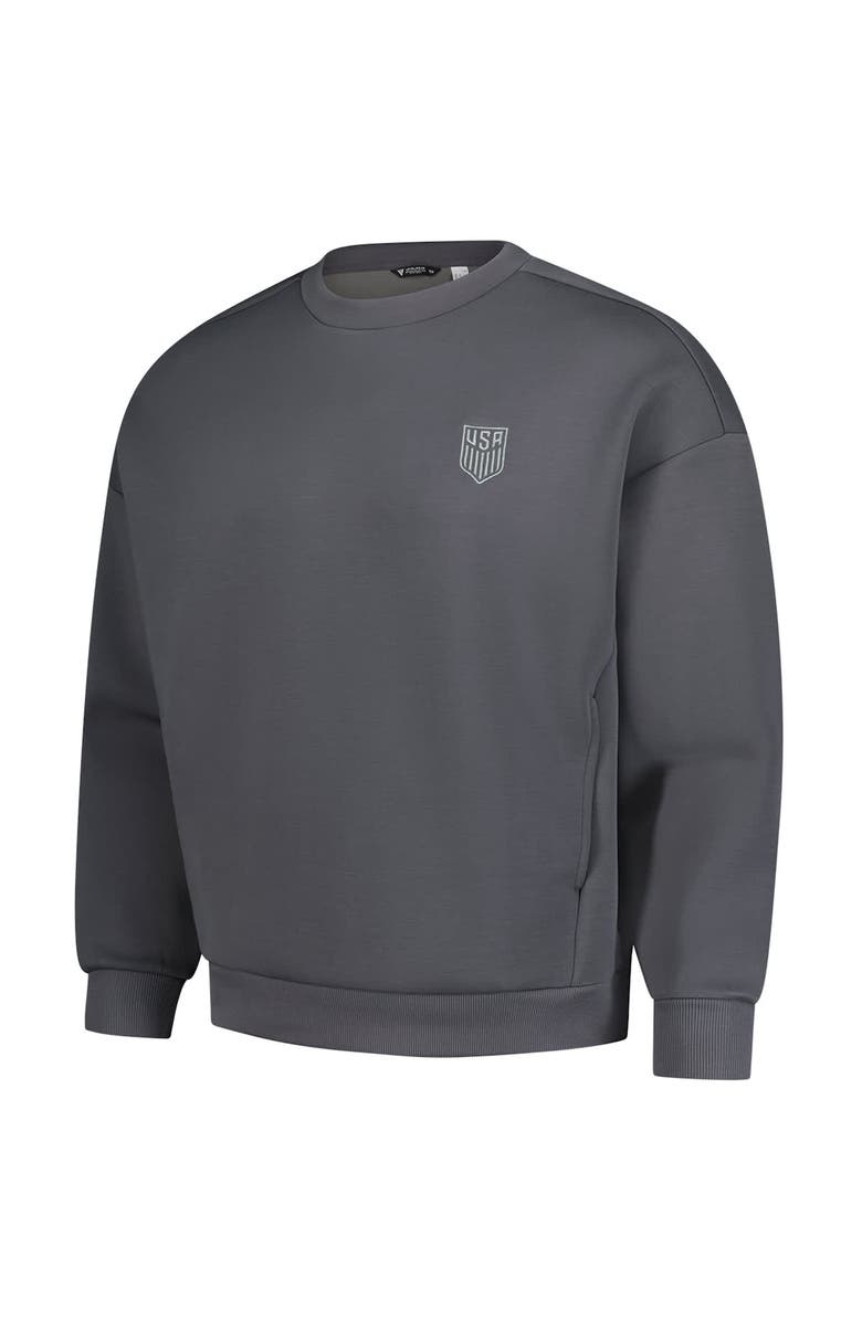 LEVELWEAR Men's Levelwear Gray USMNT Luxe Signature Lineage Tri-Blend Pullover Sweatshirt, Alternate, color, Gray
