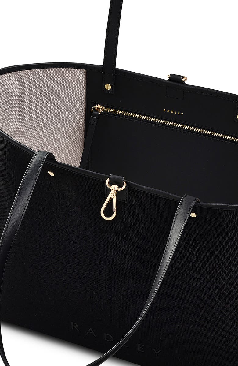 Radley Addison Lane Large Recycled Polyester Tote, Alternate, color, Black