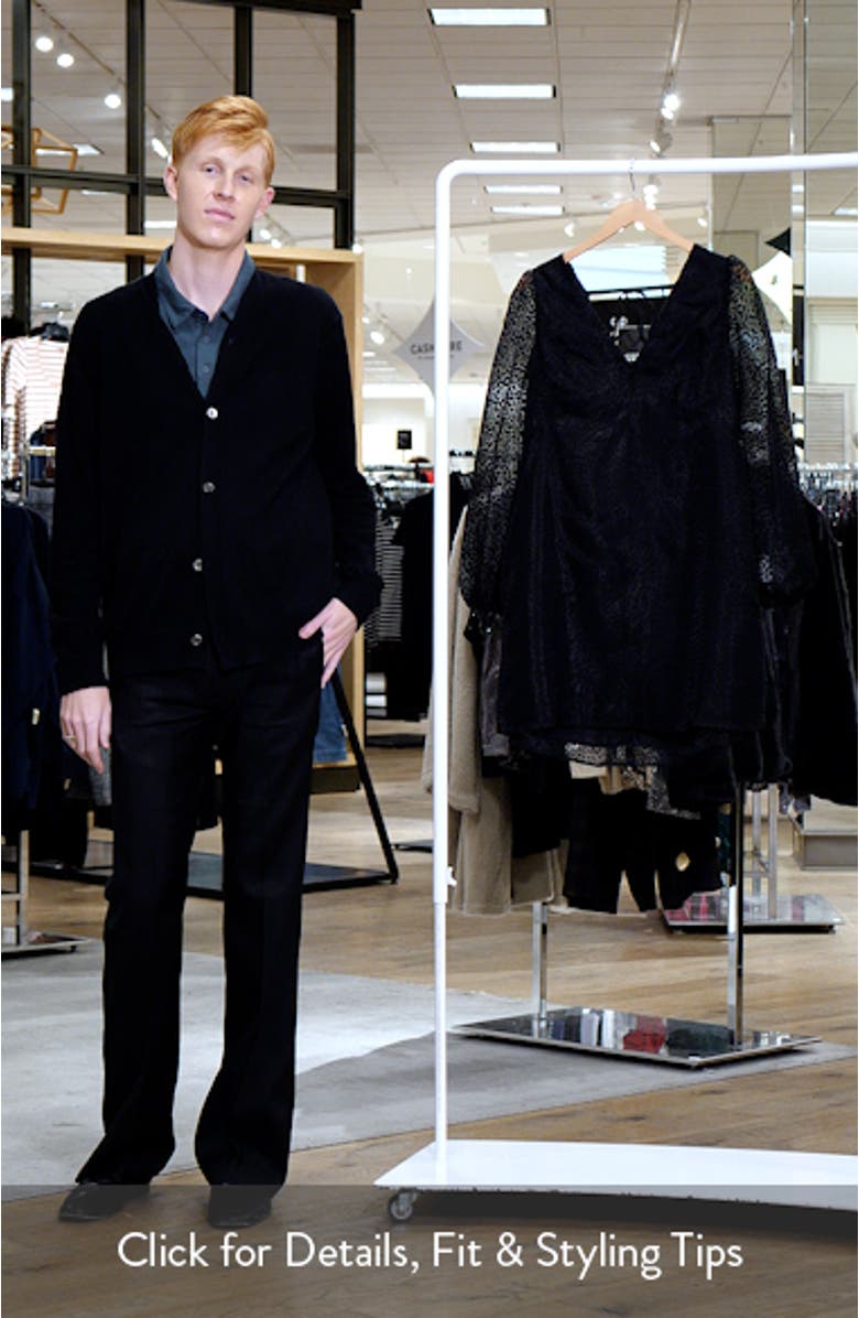 Zendaya Animal Spot Burnout Long Sleeve Minidress, sales video thumbnail