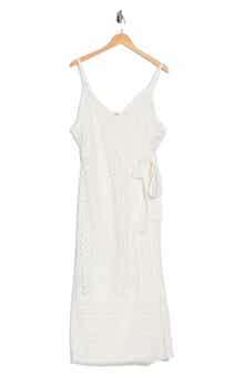 Evangelia Lace Wrap Dress
