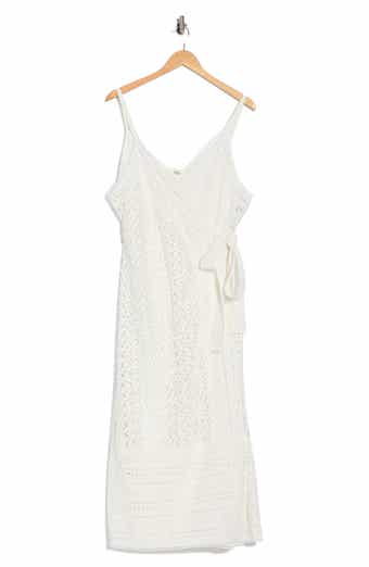 Evangelia Lace Wrap Dress